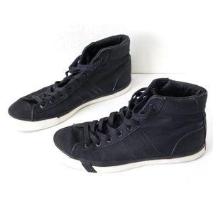 Pro Keds High Top Lace Up Sneakers Black Canvas